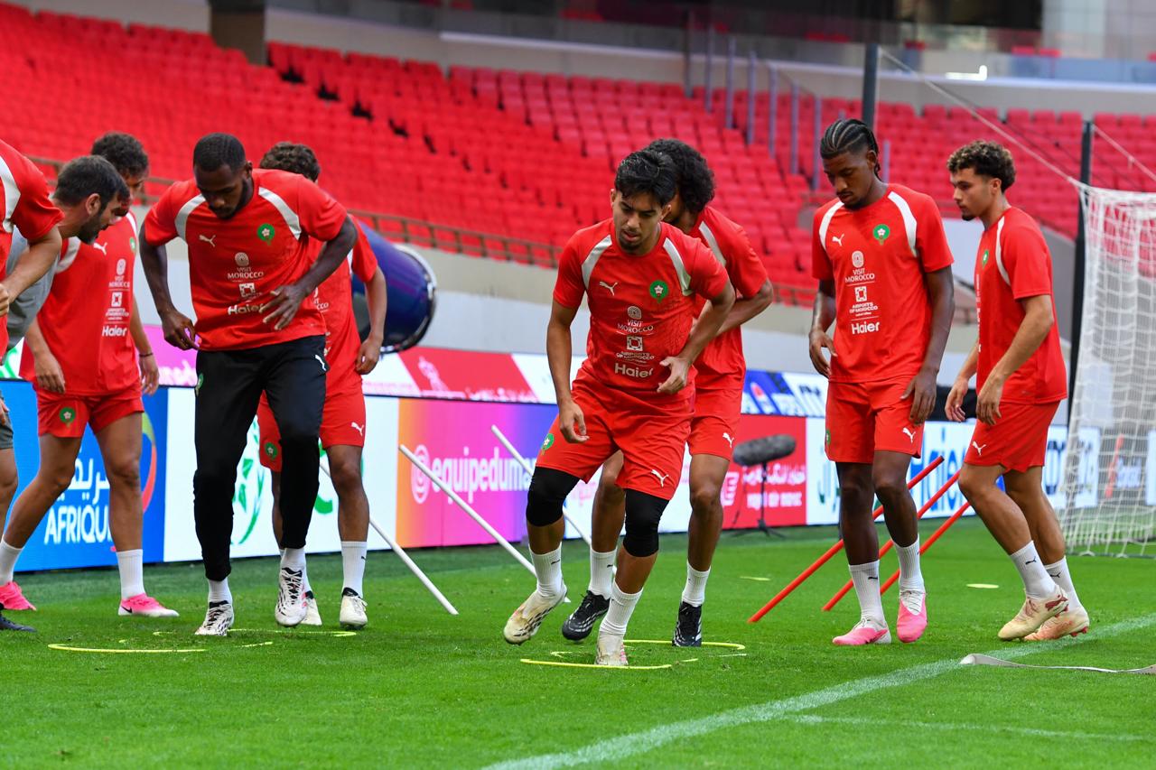 title استعدادات المنتخب المغربي