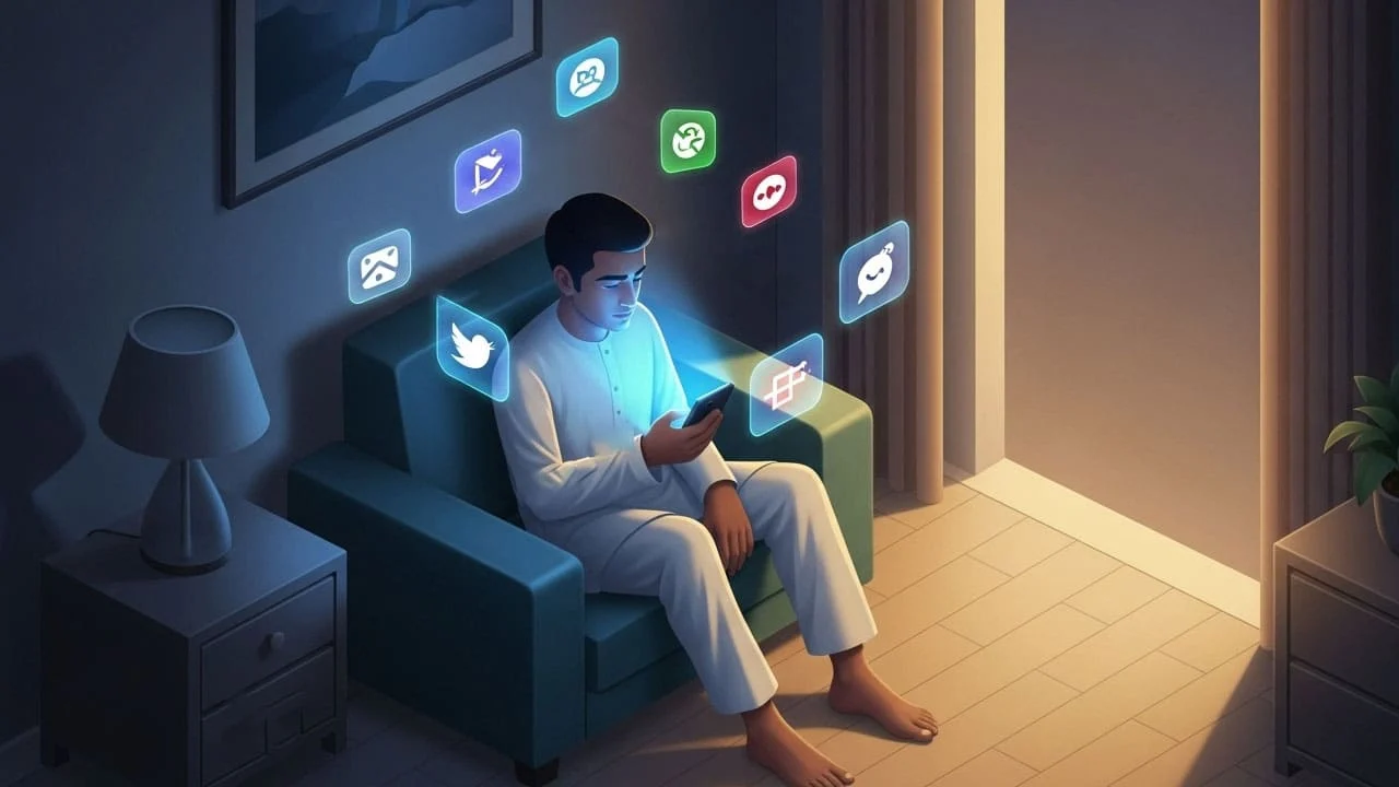 title الصحة الرقمية والتوازن النفسي